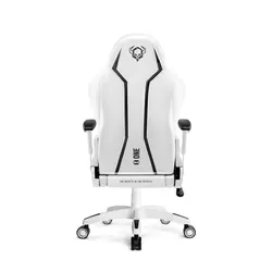 Fotel Diablo Chairs X-One 2.0 Normal Size Gamingowy do 160kg Skóra ECO Tkanina Biało-czarny