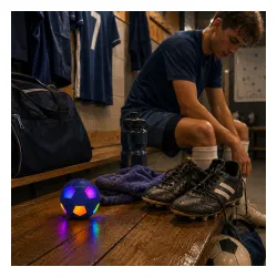 Głośnik Bluetooth Musicmate MM-SB40-N FootballWave LED 5W Niebieski