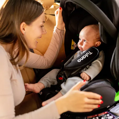 Fotelik samochodowy TULANO Loom 35 40-150 cm (0-36 kg) Czarno-szary