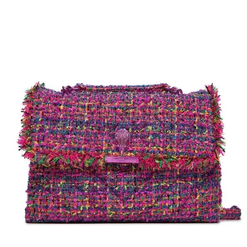 Kurt Geiger 690-Tweed Lg Kensington Moale 647458609 Fushia CMB Bag