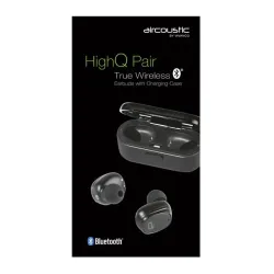 Słuchawki bezprzewodowe Vivanco Aircoustic HighQ Pair Premium Dokanałowe Bluetooth 4.2 Czarny