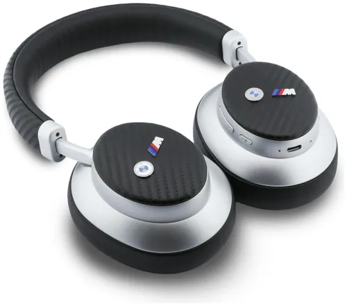 Słuchawki nauszne BMW M Carbon Metal Logo ENC Srebrny