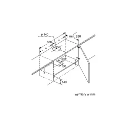 Okap Bosch DFT63AC50 Srebrny