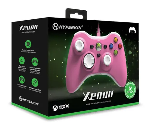 Геймпад Hyperkin Xenon Pad для Xbox, ПК-проводной-розовый