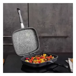 TOGNANA Sphera 30 x 22 cm - patelnia grillowa dwustronna nieprzywierająca