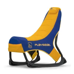 Fotel Playseat Champ NBA-Golden State Warrios Gamingowy do 122kg Tkanina Niebiesko-żółty