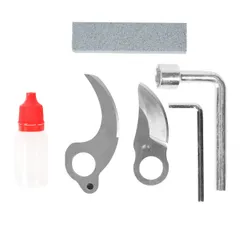 Ogrodowy sekator akumulatorowy elektryczny do gałęzi 2 akumulatory czarny