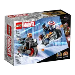 LEGO Super Heroes 76260 Motocykle Czarnej Wdowy i Kapitana Ameryki