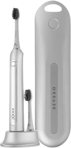 Szczoteczka soniczna SEYSSO Carbon Professional Silver