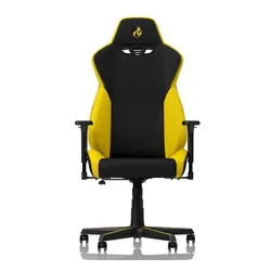 Fotel Nitro Concepts S300 Astral Yellow Gamingowy do 135kg Tkanina Czarno-żółty