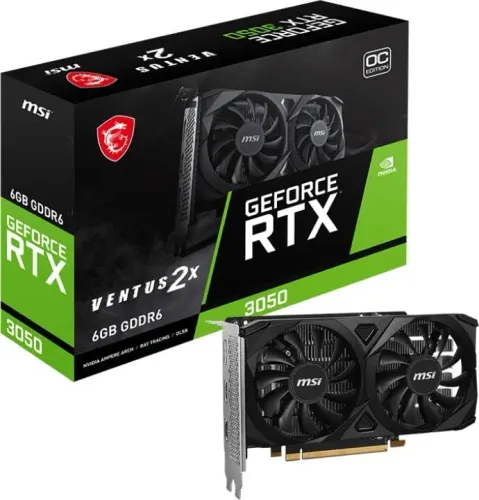 Karta graficzna MSI GeForce RTX 3050 Ventus 2X E OC 6GB GDDR6 96bit DLSS