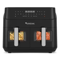 Air Fryer Frytkownica beztłuszczowa TURBOTRONIC TT-DAF6W Czarny 9l z podwójnym koszem