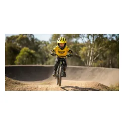 Kask XRIDER XRKFH004S Żółto-czarny Full Face dla Dzieci z odpinaną szczęką (rozmiar S)