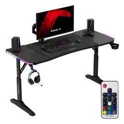 Biurko gamingowe HUZARO Hero 3.6 RGB Czarny