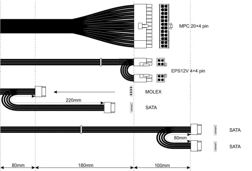 Zasilacz Akyga Ultimate AK-T1-300 300W Srebrny