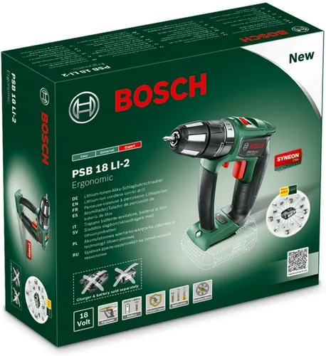 Wiertarko-wkrętarka BOSCH Ergonomic PSB 18 LI-2 06039B0302