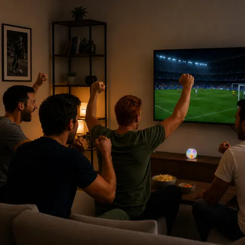 Głośnik Bluetooth Musicmate MM-SB40-W FootballWave LED 5W Biały