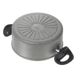 Garnek granitowy indukcyjny z 2 uchwytami BALLARINI FERRARA 24 cm Grafitowy