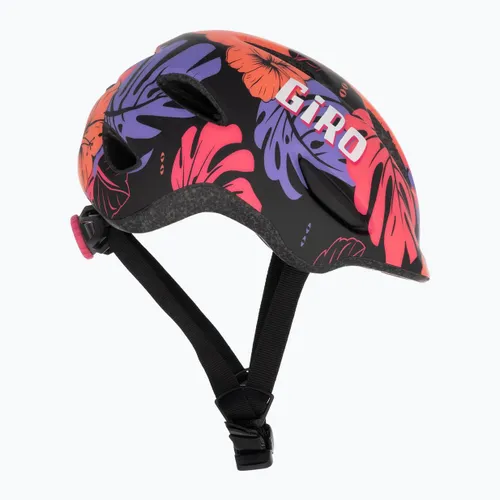 Kask rowerowy dziecięcy Giro Scamp Integrated Mips Jr matte black floral