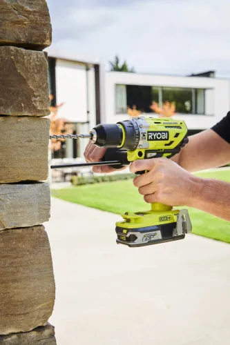 Wiertarko-wkrętarka RYOBI R18PD7-0 + Akumulator RYOBI RC18120-125 2.5Ah 18V + Ładowarka
