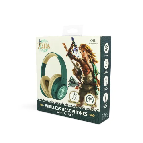 Słuchawki bezprzewodowe z mikrofonem OTL Technologies The Legend of Zelda Nauszne Zielony