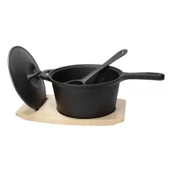 TOGNANA Fusion Taste 1,45 l - rondel żeliwny z pokrywką, chochlą i deską