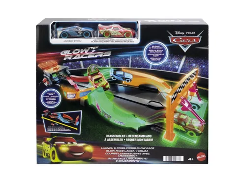 Mattel Cars Nocny wyścig Tor świecący w ciemności