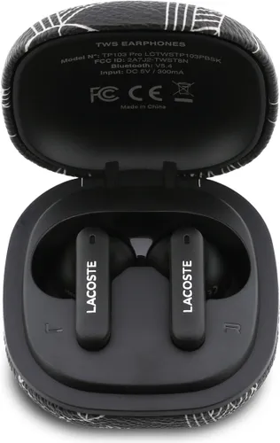 Słuchawki dokanałowe LACOSTE Monogram The Blend ANC Czarny