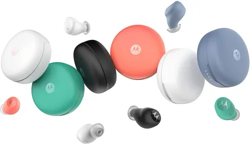 Słuchawki bezprzewodowe Motorola Vervebuds 250 True Wireless Dokanałowe Bluetooth 5.0 Niebieski