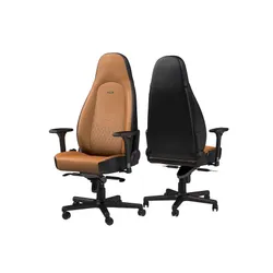 Fotel Noblechairs ICON Gamingowy do 150kg Skóra naturalna Brązowo-czarny