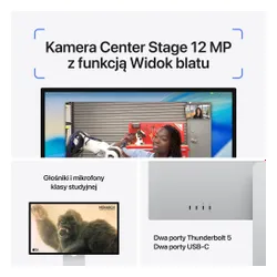 Monitor APPLE Studio Display 2026 27" 5120x2880px (Szkło standardowe, Podstawka z regulacją pochylenia i wysokości)