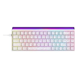 Klawiatura mechaniczna Ajazz NK68 Red Switch Biały