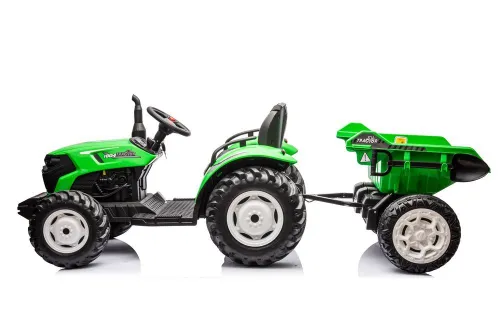 Traktor Na Akumulator Dla Dziecka Hc-306 24V 2X95W Przyczepa Eva LED Pilot