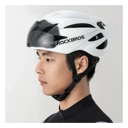 Kask rowerowy ROCKBROS 8386824304060 Biały Szosowy (rozmiar 58-62)