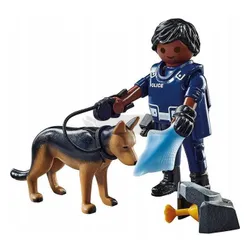 PLAYMOBIL 71162 POLICJANT Z PSEM TROPIĄCYM