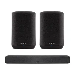 Soundbar DENON Home 550 Czarny + Głośnik multiroom DENON Home 150 Czarny (2 szt.)