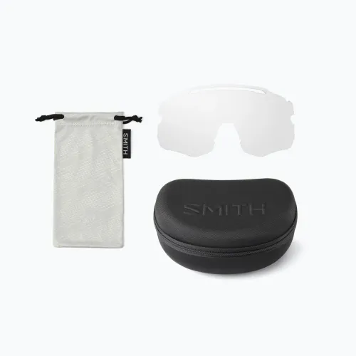 Okulary przeciwsłoneczne Smith Momentum white/chromapop violet mirror/clear