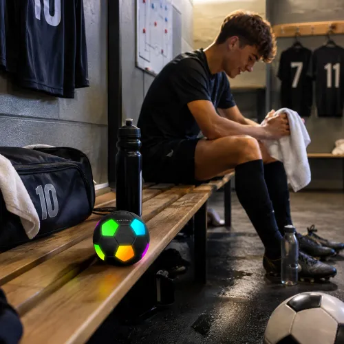Głośnik Bluetooth Musicmate MM-SB40-B FootballWave LED 5W Czarny