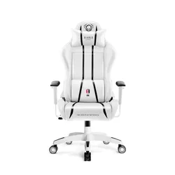 Fotel Diablo Chairs X-One 2.0 Normal Size Gamingowy do 160kg Skóra ECO Tkanina Biało-czarny