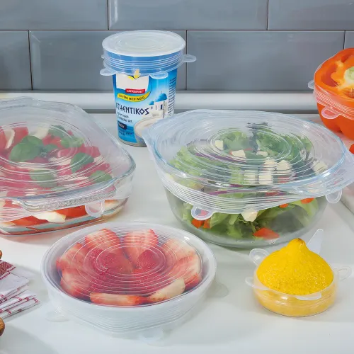 KUCHENPROFI Stretch 6 el. - pokrywki uniwersalne silikonowe