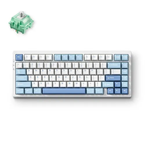 Klawiatura gamingowa Mchose G75 Cabbage Tofu Switch V2 bezprzewodowa mechaniczna podświetlana niebieski