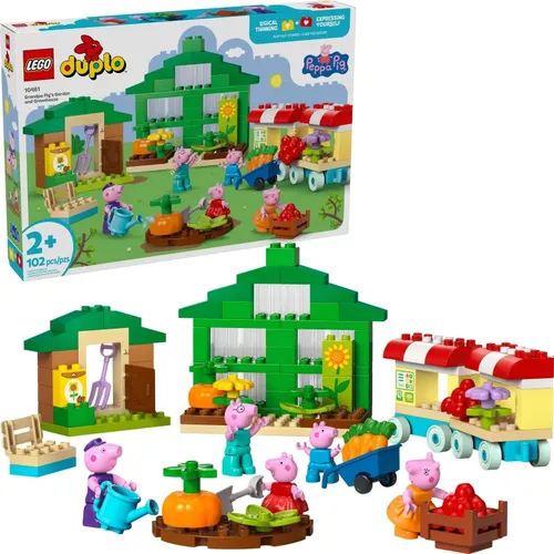 LEGO Świnka Peppa 10461 Ogród i szklarnia Dziadka Świnki