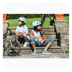 Kask rowerowy dziecięcy Hornit Llama turquoise/white