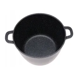 Garnek ceramiczny marmurowy duży kociołek głęboki wysoki 21l 36cm 4072