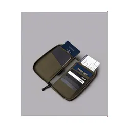 Кошелек Alpaka Zip Passport, армейский зеленый