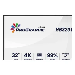 Monitor IIYAMA ProGraphic HB3201UHSNP-B1 31.5" 3840x2160px IPS 4 ms