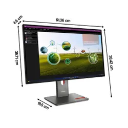 Monitor LENOVO ThinkVision P27Q-40 27" 2560x1440px IPS 4 ms