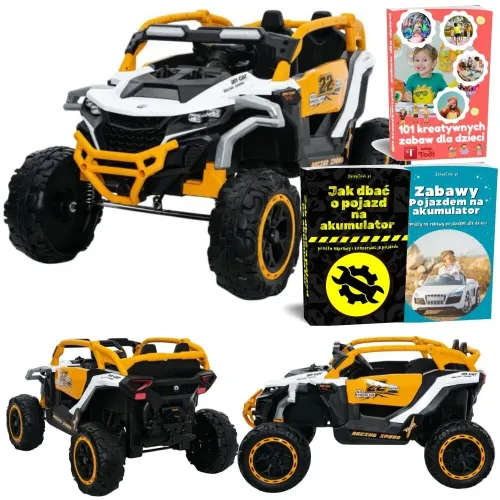 Samochód Na Akumulator M3 4X4 Światła LED Eva Pilot Skóra MP3 Bluetooth