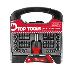 Końcówki wkrętakowe z uchwytem, 44szt. Top Tools 39D200