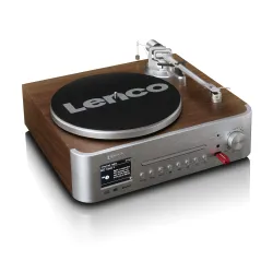Gramofon Lenco MC-860WDSI Automatyczny Napęd paskowy Przedwzmacniacz Bluetooth Czarny